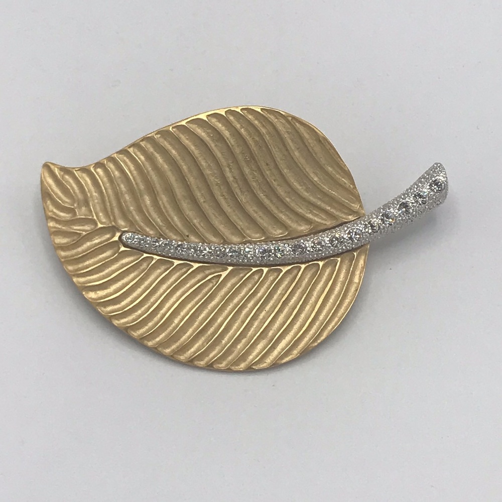 Kenneth Jay Lane All Occasion Leaf Brooch